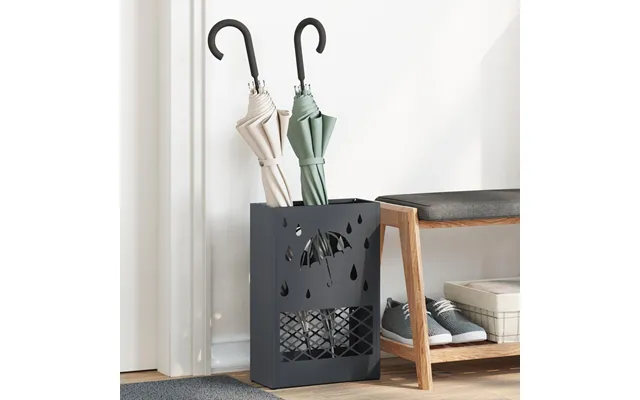 Paraplystativ I Stål - Antracit 28 × 12 × 41 Cm