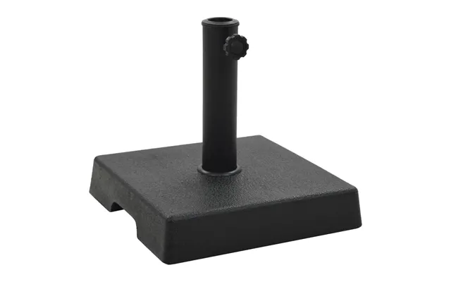 Parasolfod Firkantet I Polyresin 8 Kg - Sort