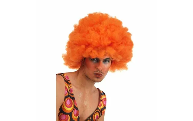 Paryk - Krøllet Afro, Orange