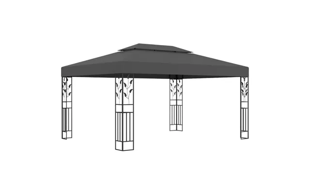 Pavillon Med Dobbelt Tag 3×4 M - Antracitgrå