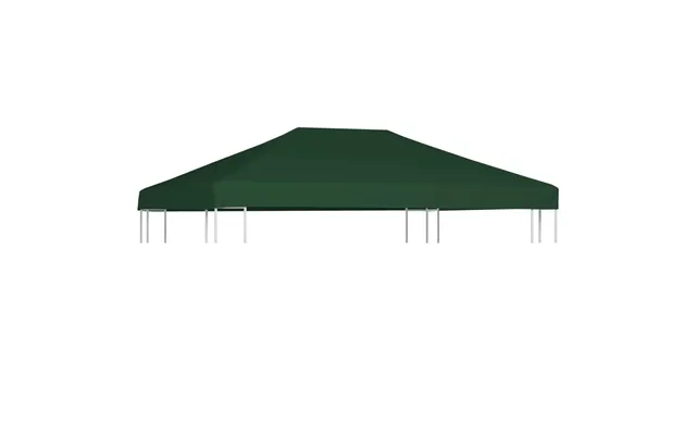 Pavillontopdække 4 X 3 M - Grøn, 310 G M Polyester Med Pvc-belægning