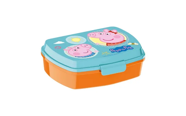 Peppa Pig Madkasse Til Sandwich - Lyserød, 17 × 5,6 × 13,3 Cm