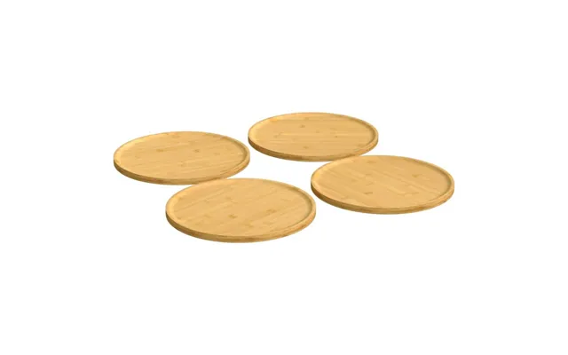 Pizzatallerkener 4 Stk. Ø32 X 1,5 Cm I Bambus