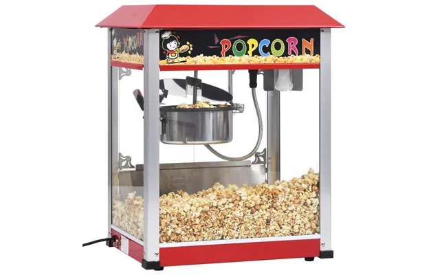 Popcornmaskine Med Teflongryde 1400 W - Rød, 2,7 L