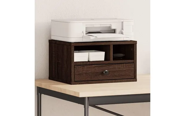 Printerstativ 40x32x22,5 Cm Konstrueret Træ Brunt Egetræ