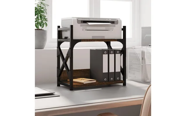 Printerstativ I Brun Eg - 40 × 20 × 40 Cm, 2 Hylder