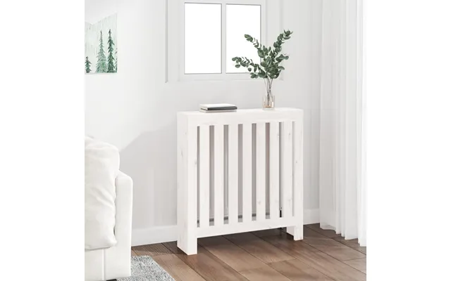 Radiatorskjuler I Massivt Fyrretræ - Hvid, 79,5 × 19 × 84 Cm