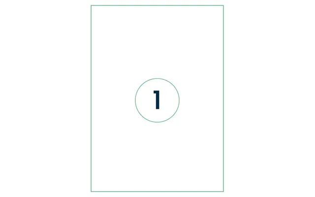 Rillprint Selvklæbende Etiketter 210x297 Mm 1000 Ark Hvid