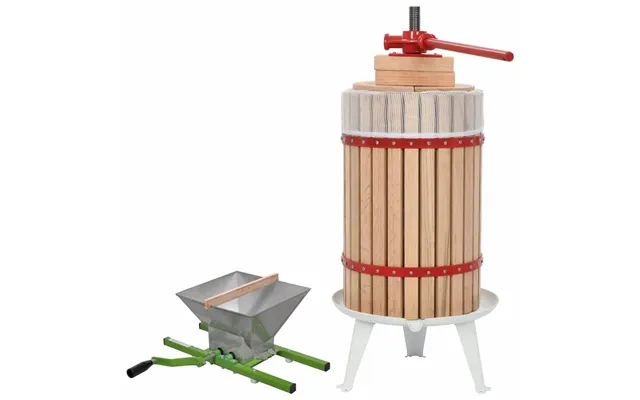 Sæt Med Frugt- Og Vinpresser Og Kværn - 24 L Presser 7 L Kværn