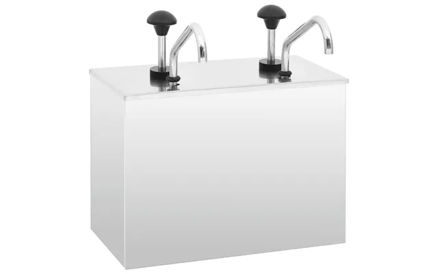 Saucedispenser 2 X 3,5 L I Rustfrit Stål - Pumpedispenser Til Buffet Og Køkken