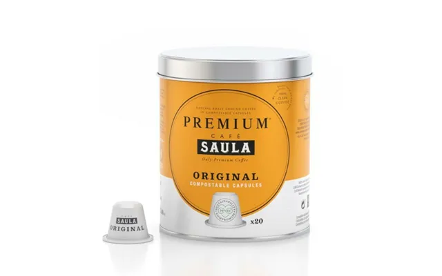 Saula Kaffekapsler - Compostable Original, 20 Stk.