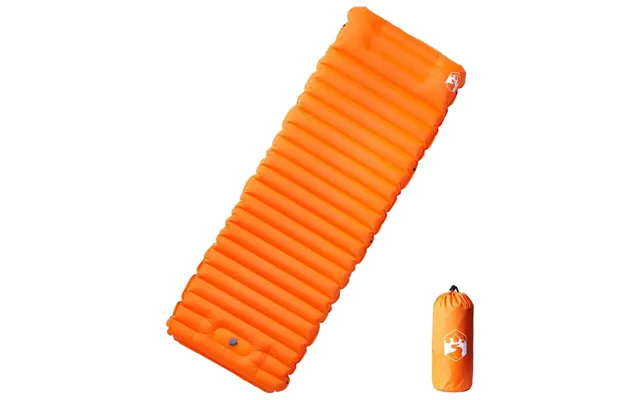 Selvoppusteligt Liggeunderlag Med Pude - 1-person, Orange