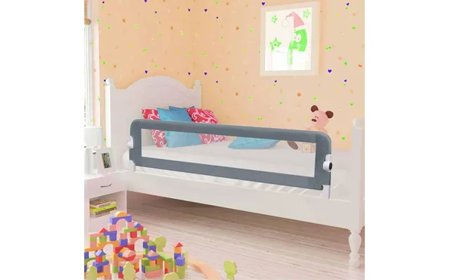 Sengegelænder Til Barneseng 150 × 42 Cm - Polyester, Grå