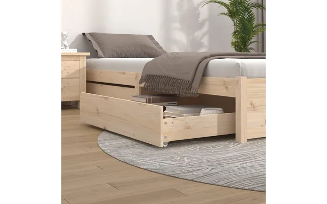 Sengeskuffer 2 Stk. I Massivt Fyrretræ - 90 × 78 × 18 Cm