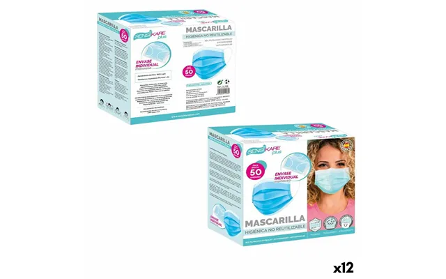 Sensikare Hygiejniske Masker - 50 Stk Pr. Æske 12 Æsker