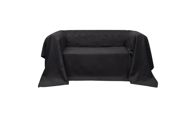 Sofabetræk I Mikroruskind 210 × 280 Cm - Antracitgrå