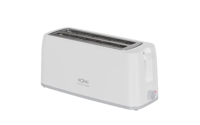 Solac Tl5421 Brødrister - 1200 W, 2 Lange Riller, Hvid