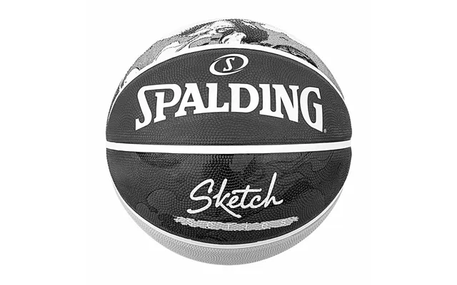 Spalding Sketch Dribble Basketbold - Sort, Naturgummi, Str. 7
