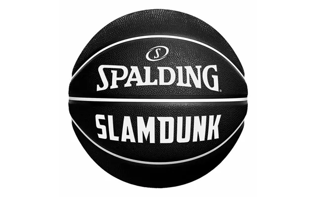 Spalding Slam Dunk Basketball - Sort, Størrelse 7