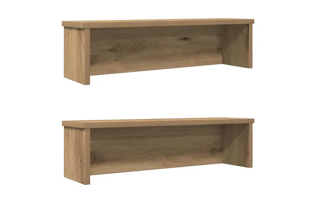Stabelbare Køkkenreoler - 2 Stk., 50×15×16 Cm, Kunsteg