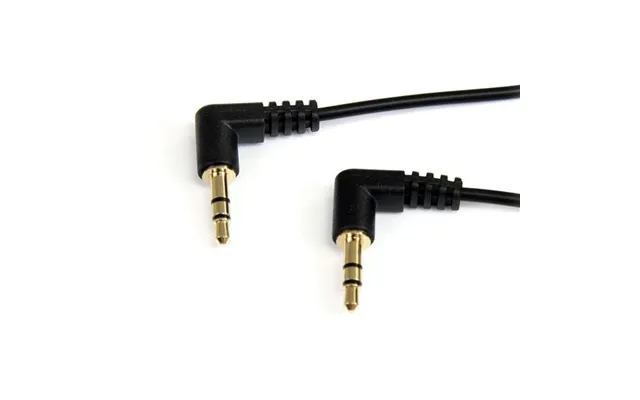Startech 3,5 Mm Lydkabel Med Vinklet Stik - 0,9 M, Sort