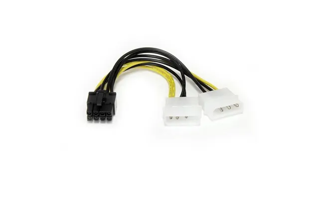 Startech Lp4pciex8adp Strømforsyningsadapter - Lp4 Til 8-polet Pcie 15 Cm