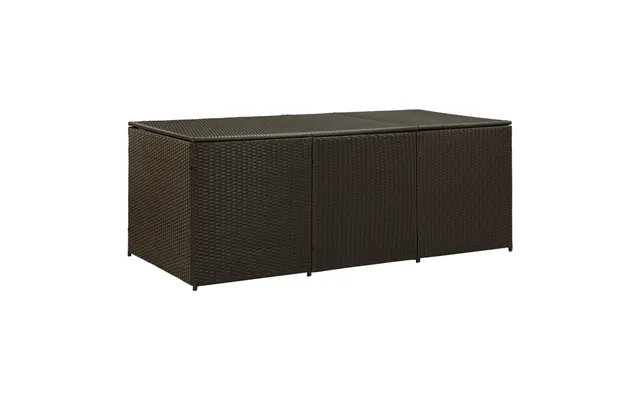 Stor Hyndeboks I Polyrattan - 180 × 90 × 70 Cm, Brun