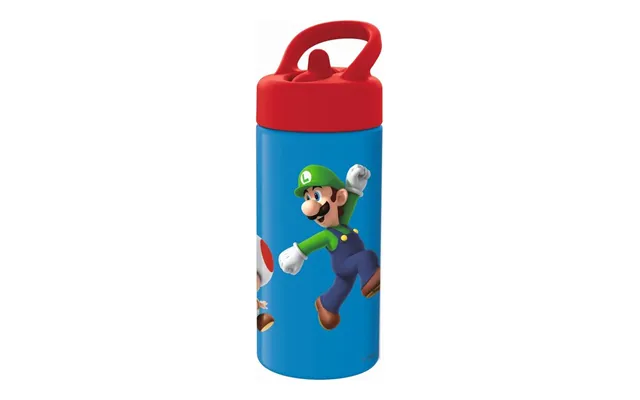 Super Mario Vandflaske - Rød Blå, 410 Ml