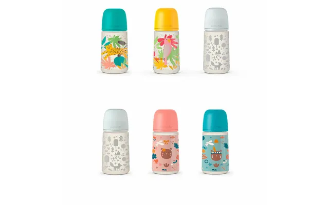 Sutteflaske Suavinex Prints M 270 Ml - Fysiologisk Patte