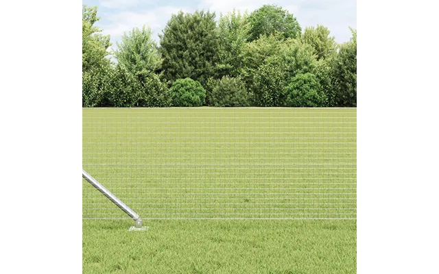 Svejset Trådhegn Med Spidser - Sølv Mesh 100 × 0,8 M