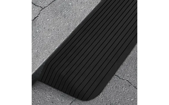 Tærskelrampe 110 × 41 × 5 Cm - Gummi, Sort