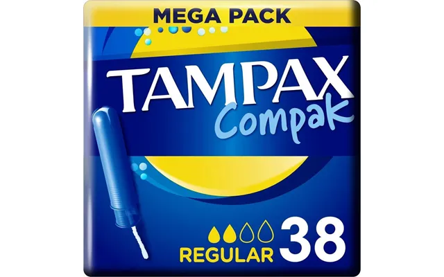 Tamponer Regular Tampax Compak - Mega Pakke 38 Stk