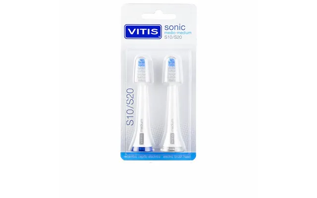 Tandbørstehoveder Vitis Sonic S10 S20 - 2 Stk. Medium