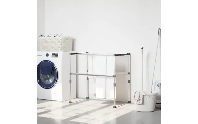 Tørrestativ I Aluminium 83 × 50-55 × 40-85 Cm - Justerbart Indendørs Tørrestativ
