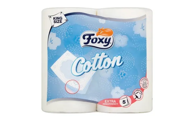 Toiletpapir Foxy Cotton - 5-lags, 4 Ruller