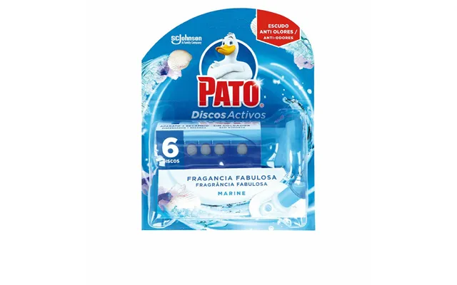 Toiletrens Luftfrisker Pato Discos Activos Marine - 6 Enheder, Desinficerende