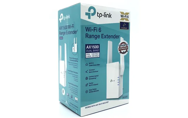 Tp-link Re505x Ax1500 Wi-fi 6 Range Extender Med 1 Gbe - Dual-band 2,4 5 Ghz