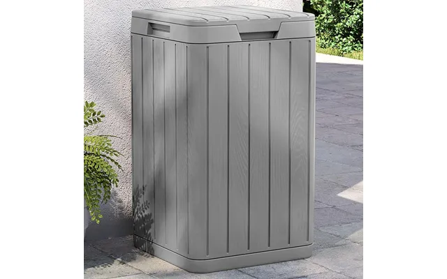 Udendørs Skraldespand 80 L - Pp, Grå, 38×38×65 Cm