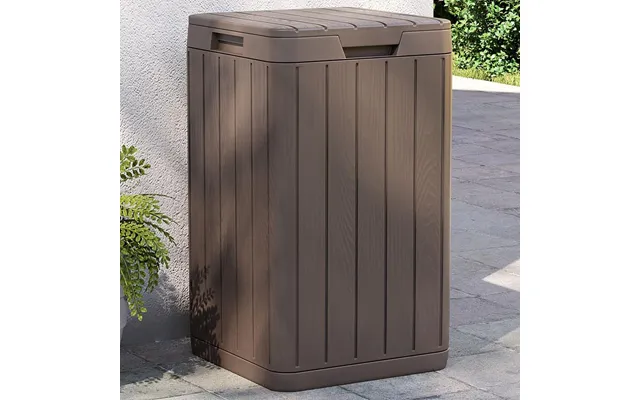Udendørs Skraldespand I Pp - 80 L, Brun, 38×38×65 Cm