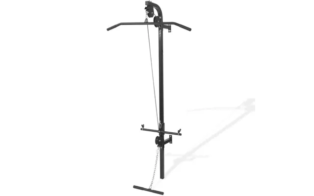 Vægmonteret Home Gym Med 2 Pull Up-stænger - Sort