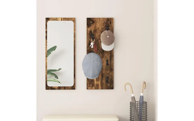 Vægmonteret Jakkeholder I Røget Eg - 30 × 1,5 × 80 Cm
