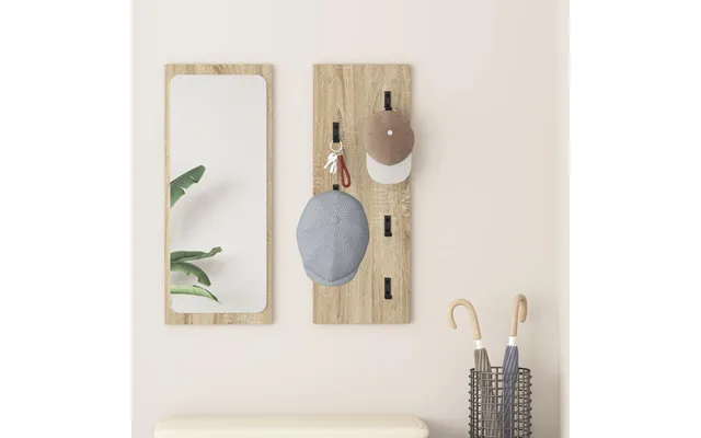 Vægmonteret Jakkeholder - Sonoma Eg, 30 × 1,5 × 80 Cm