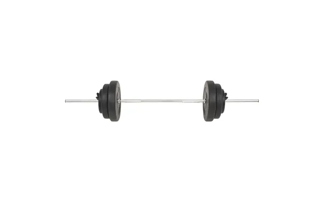 Vægtstangssæt 60 Kg - Vægtstang Med Skiver Og Stjernelåse