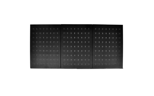 Værktøjstavle I Metal - Perforeret Panel 60 × 120 Cm Med 18 Dobbelte Kroge