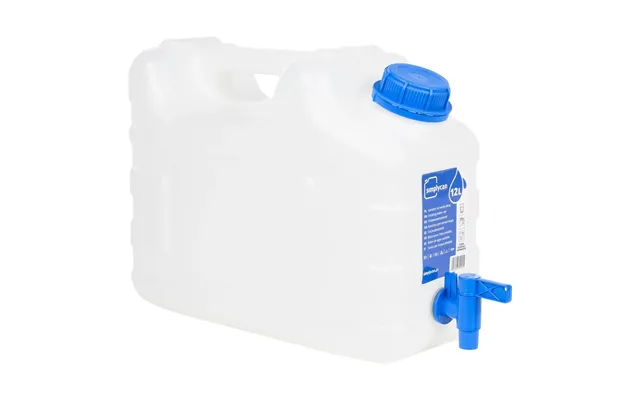 Vanddunk Med Tappehane - 10 L Plast, Transparent Blå