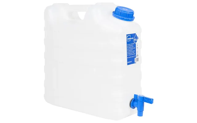 Vanddunk Med Tappehane 15 L - Plast, Transparent Blå