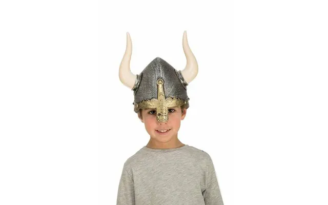 Vikingehjelm - Grå 57 Cm Kostumetilbehør