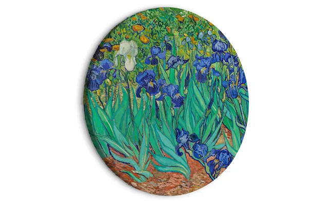 Vincent Van Gogh Rundt Lærredsprint Med Iriser - 60 X 60 Cm