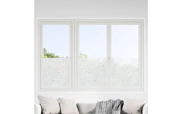 Vinduesfolie 4 Stk. - Blomstermønster, Matteret Pvc, 90 × 500 Cm