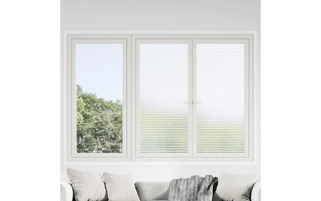 Vinduesfolie Stribet Pvc Matteret - 60 × 2000 Cm Selvklæbende